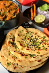 Kulcha Roti Isi yang Dipanggang dalam Tandoor